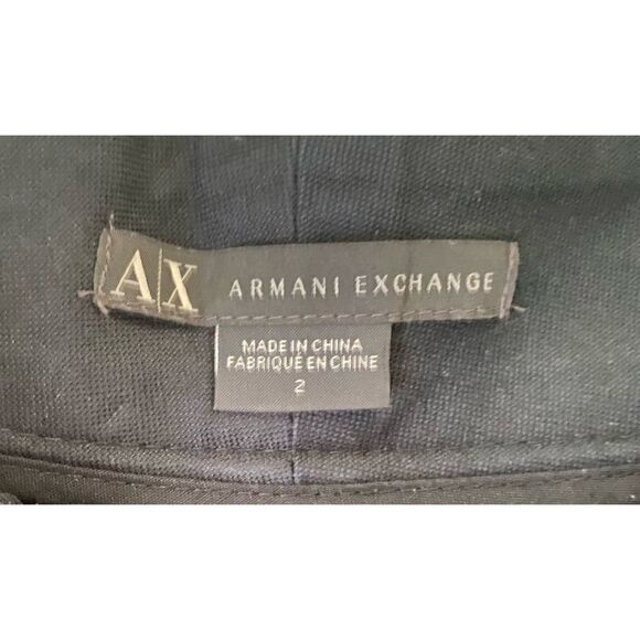 Armani Exchange Women’s Black Shorts SZ 2 - Picture 4 of 5